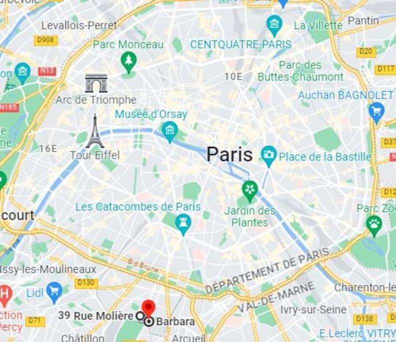 Magnifique Duplex 45 M2 Aux Portes De Paris Metro Barbara A 30Mn Expo Porte De Versailles Montrouge Dış mekan fotoğraf